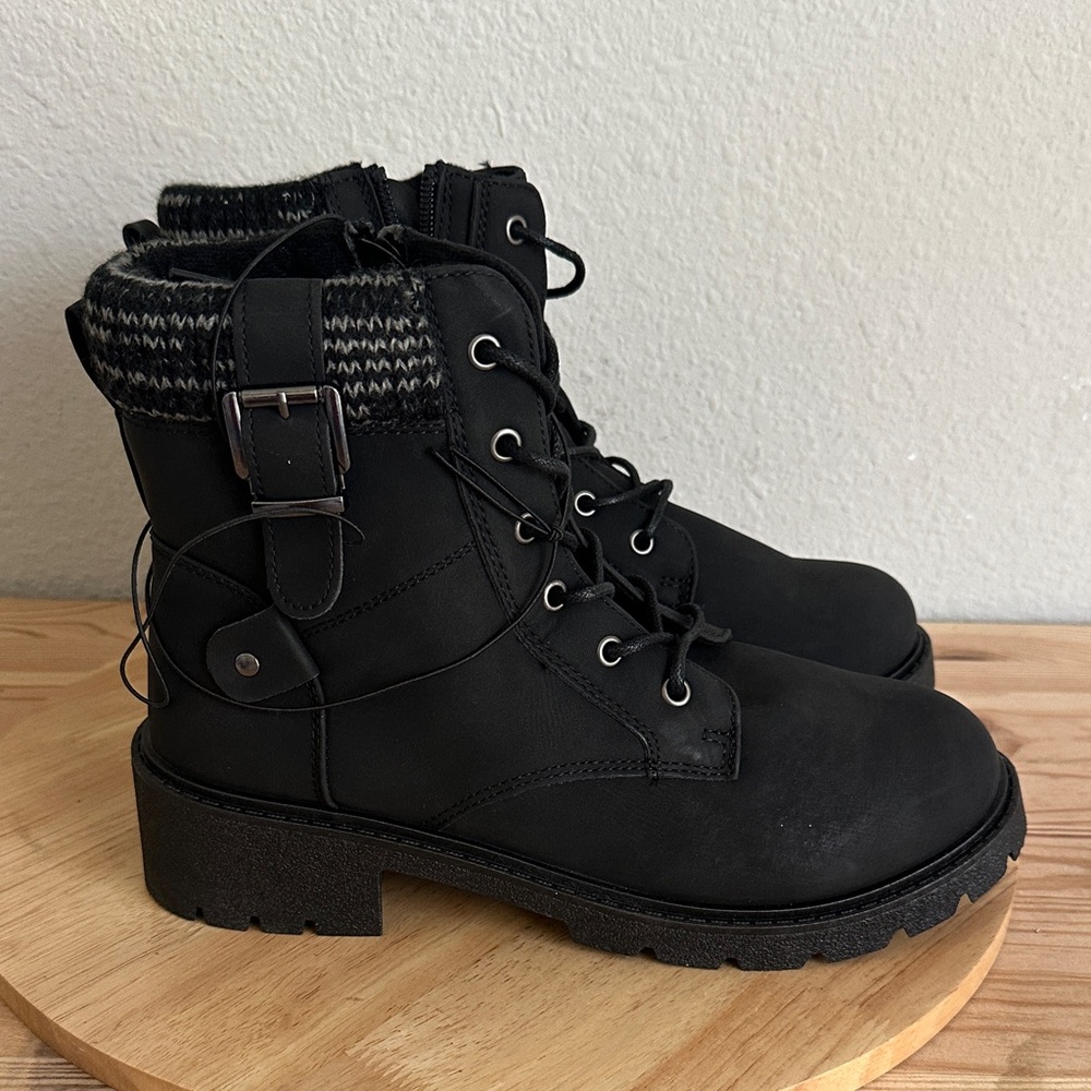 Pop Womens Vega Block Heel Booties